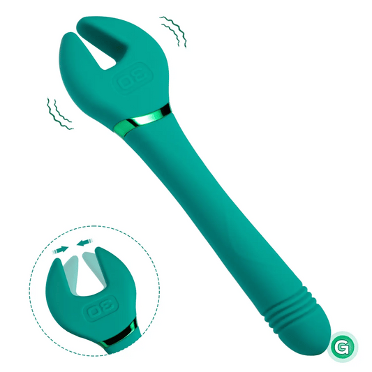 Molette – Wrench Nipple Clit Clipping Vibrator Thrusting G-spot Massager