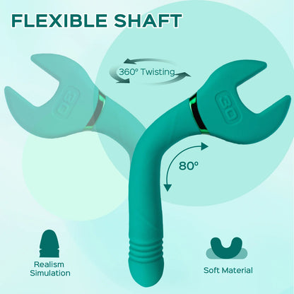 Molette – Wrench Nipple Clit Clipping Vibrator Thrusting G-spot Massager