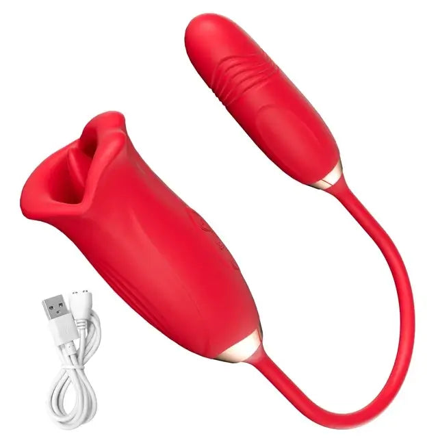 Amara Pro+ G Spot Flapping Vibrator with Kissing Function &amp; Vibrating Tongue