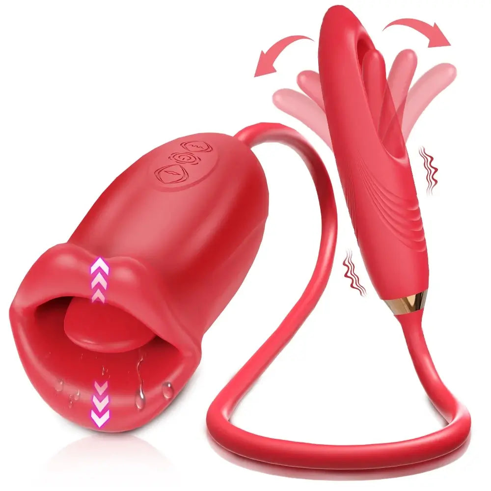 Amara Pro+ G Spot Flapping Vibrator with Kissing Function &amp; Vibrating Tongue