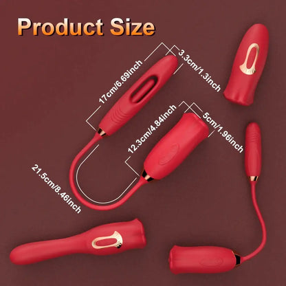 Amara Pro+ G Spot Flapping Vibrator with Kissing Function &amp; Vibrating Tongue