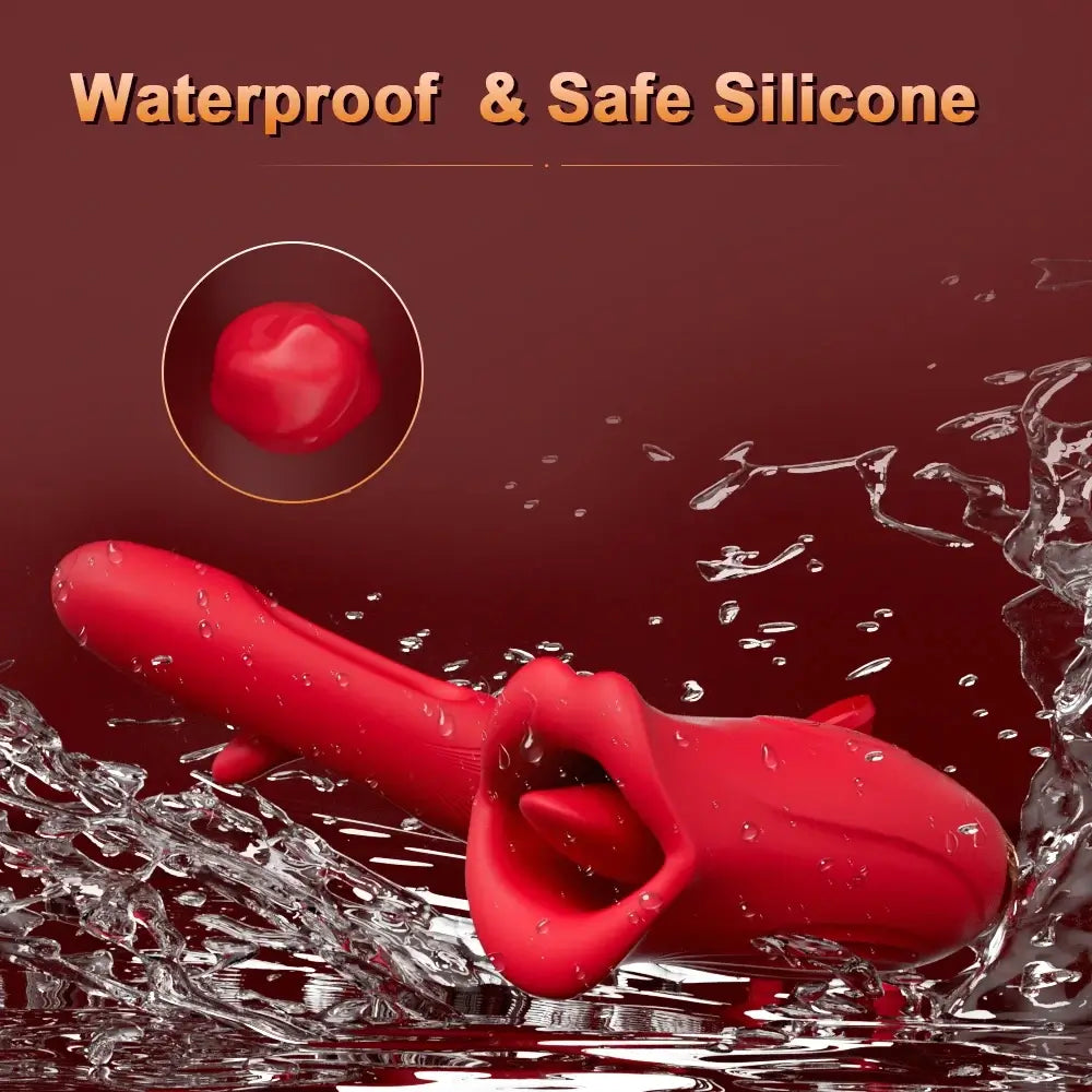 Amara Pro+ G Spot Flapping Vibrator with Kissing Function &amp; Vibrating Tongue