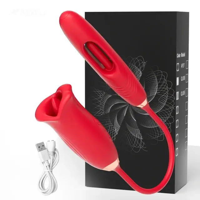 Amara Pro+ G Spot Flapping Vibrator with Kissing Function &amp; Vibrating Tongue