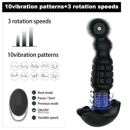 Rimming P-spot pleaser Prostate vibrator