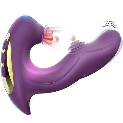 Ingmar – G spot Vibrator with Tapping, Vibration &amp; Clitoris Suction