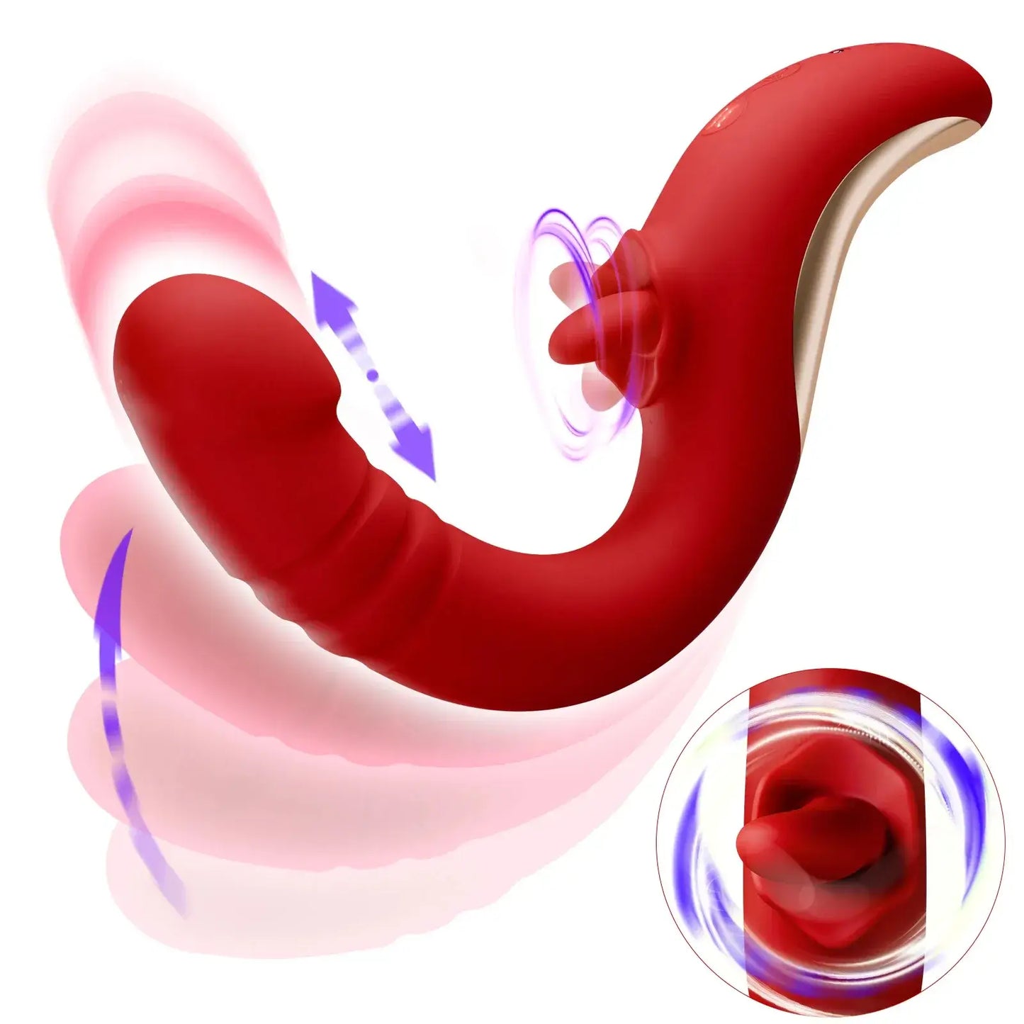 Sadie – 10 Tongue Licking &amp; 9 Thrusting G Spot Vibrator