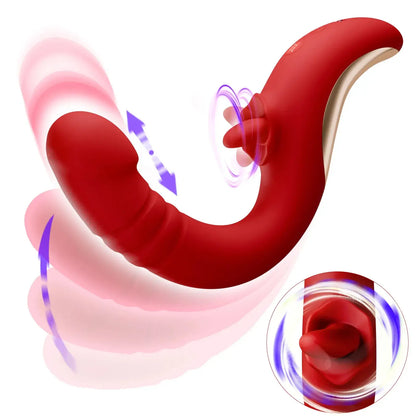 Sadie – 10 Tongue Licking &amp; 9 Thrusting G Spot Vibrator