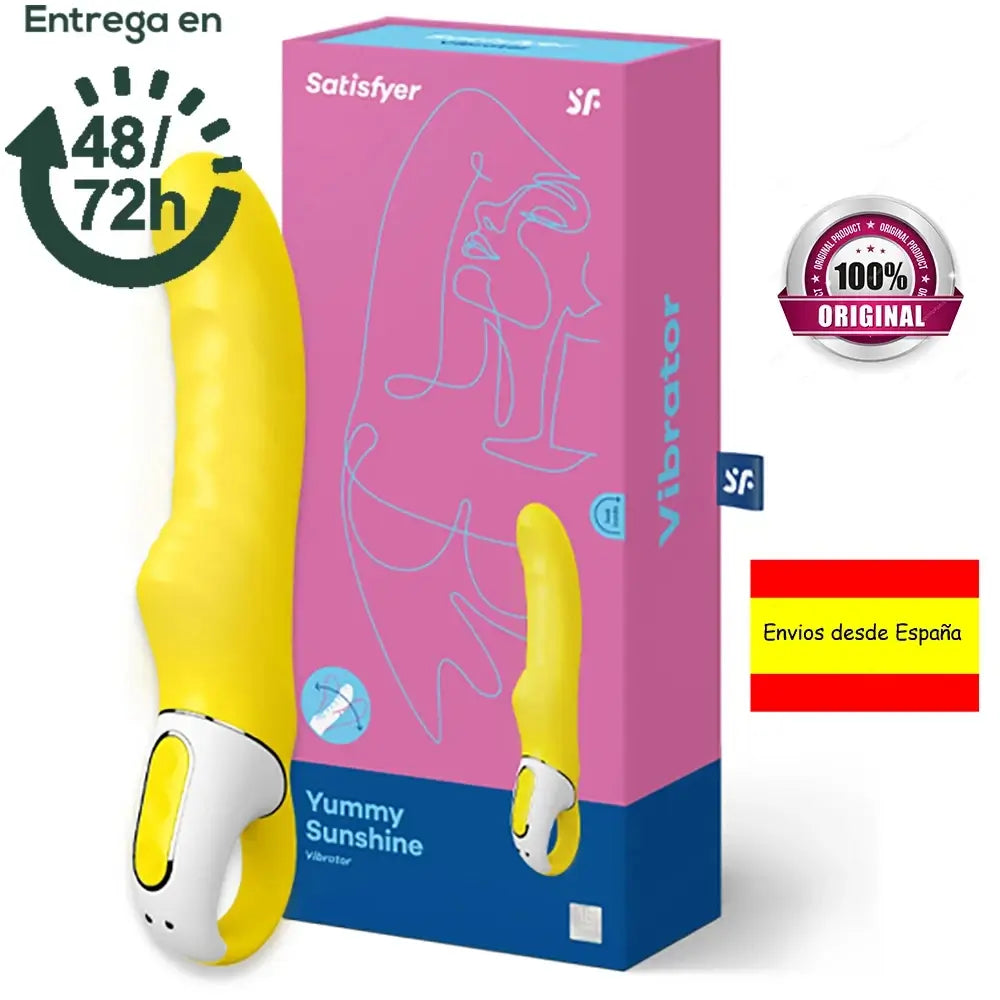 Satisfy YUMMY SUNSHINE yellow vibrator silicone erotic woman toys adult sex