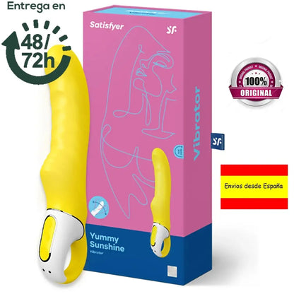 Satisfy YUMMY SUNSHINE yellow vibrator silicone erotic woman toys adult sex