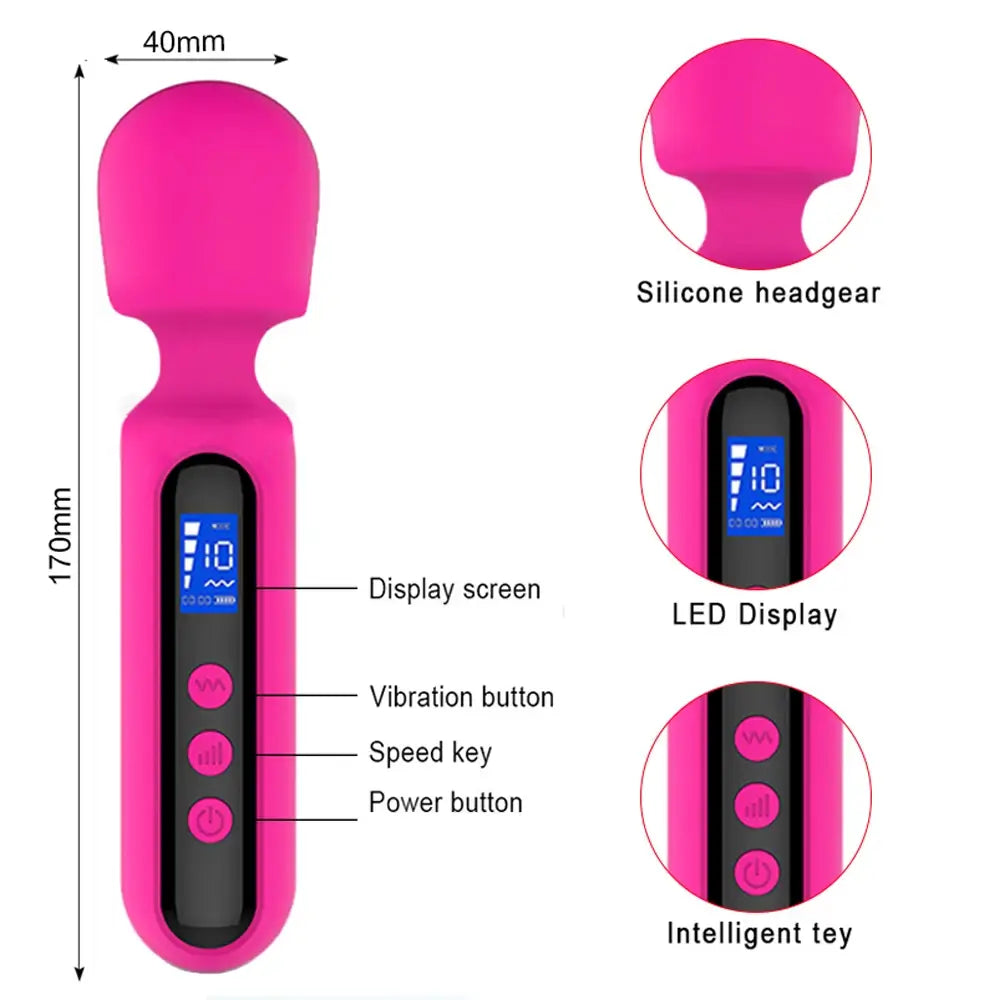 Savvy – Extra Powerful Wand Massager with LED Display Screen