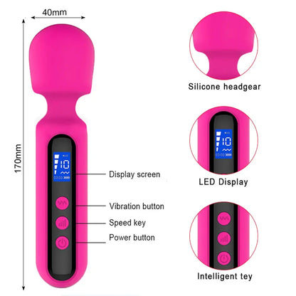 Savvy – Extra Powerful Wand Massager with LED Display Screen