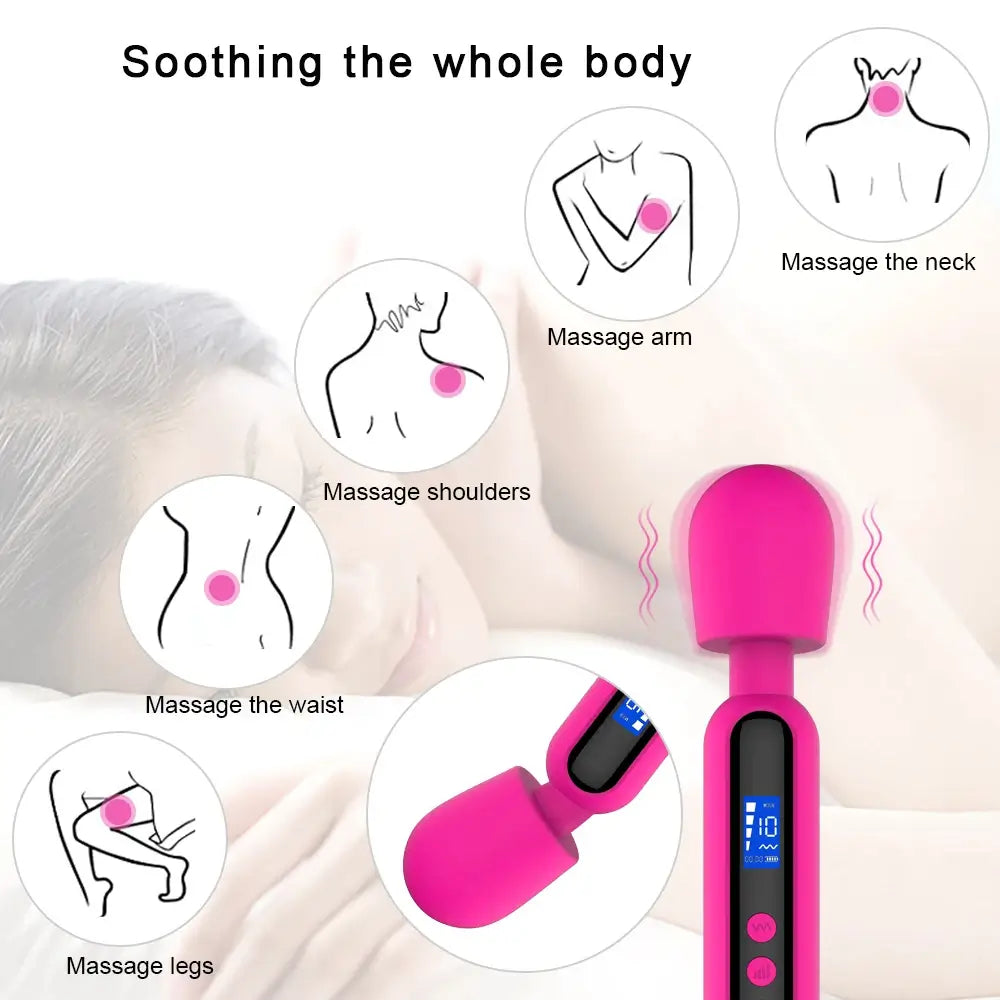 Savvy – Extra Powerful Wand Massager with LED Display Screen