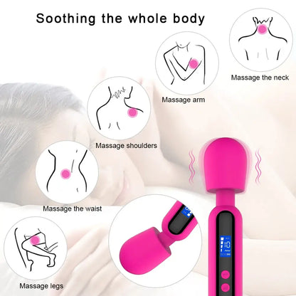 Savvy – Extra Powerful Wand Massager with LED Display Screen