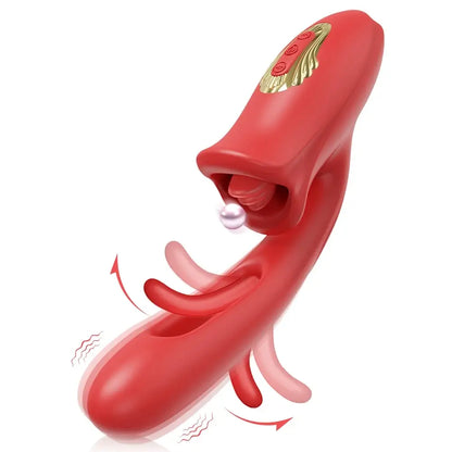 Amara – G Spot Flapping Vibrator with Kissing Function &amp; Vibrating Tongue