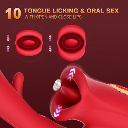 Vanessa – Rose Erotica Tapping &amp; Slapping Mouth Biting Vibrators with G Spot Stimulator