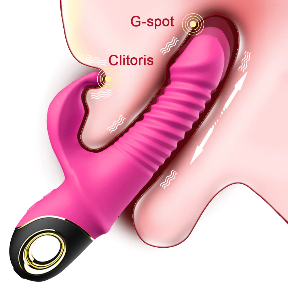 Triple Thrill – Thrusting &amp; Rotating G-Spot Rabbit Vibrator