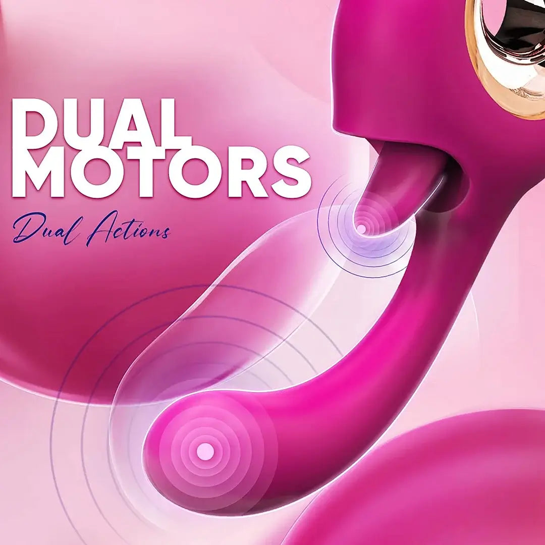 Lucy – 2 in 1 Clitoral Licking Tongue Vibrator