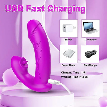 Victoria – Remote Control 12 Powerful Vibration Wearable Clitoral G Spot Butterfly Vibrator Nipple Stimulator with Tongue