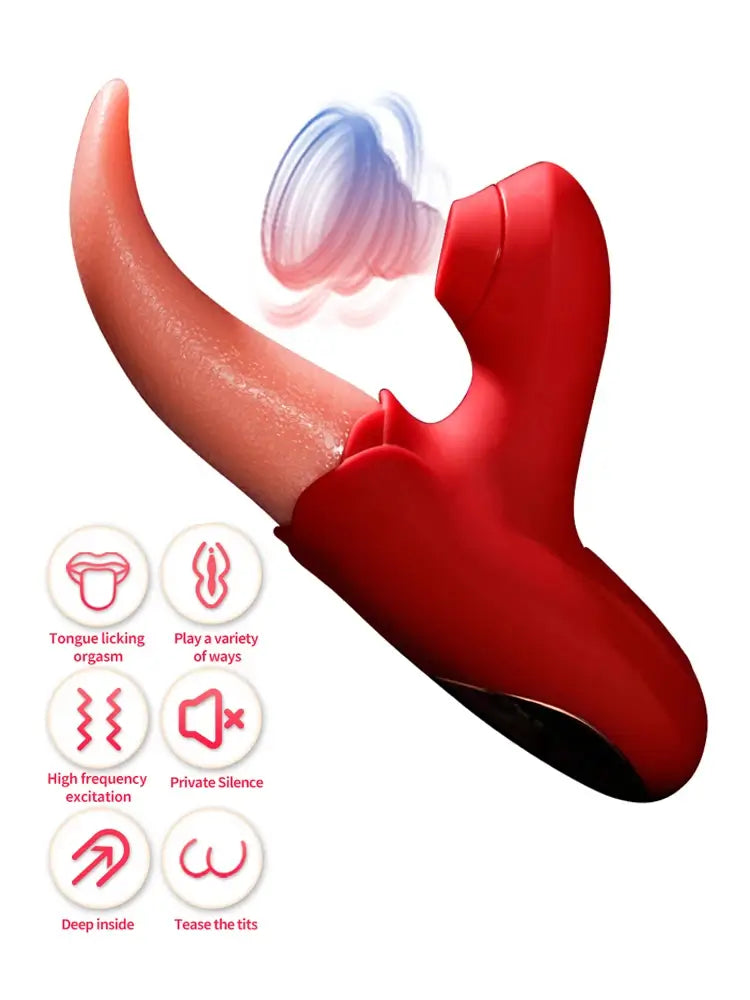 Ferne – Flapping Tongue Licking G Spot Clitoral Sucking Vibrator