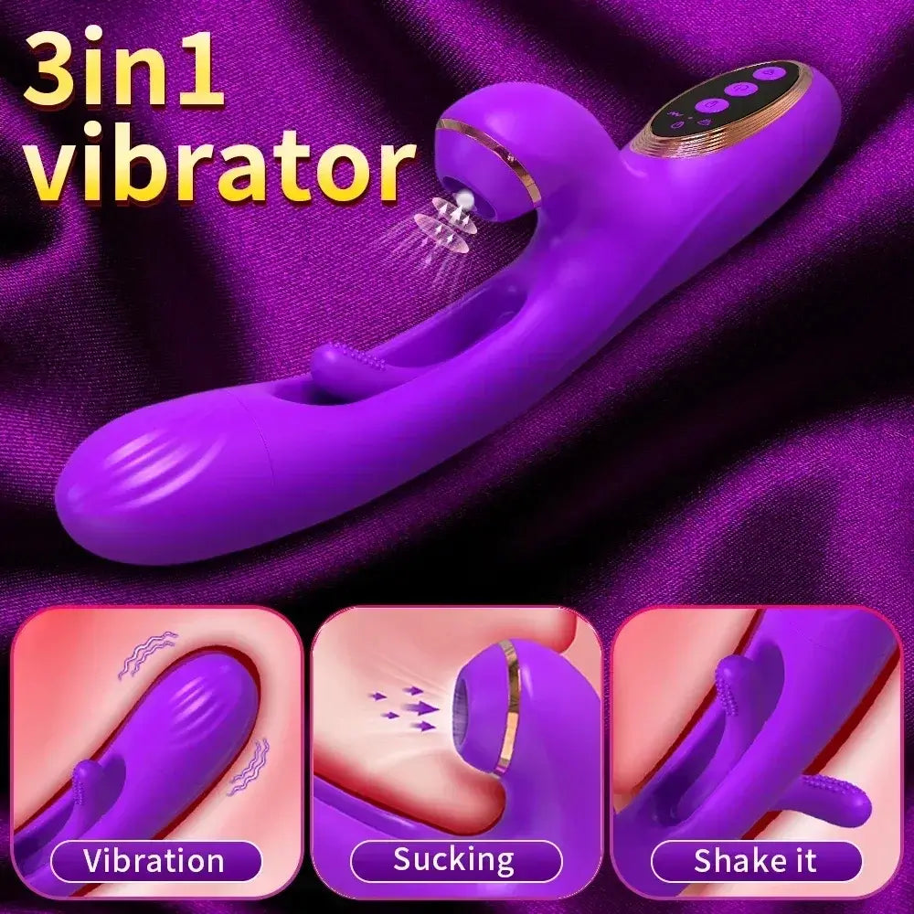 Niki – Rabbit Tapping G-Spot Clit Sucking Vibrator
