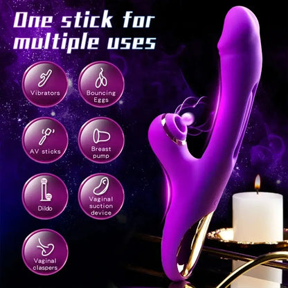 Sam – Vibrator With Flapping Vibration &amp; Clitoral Suction