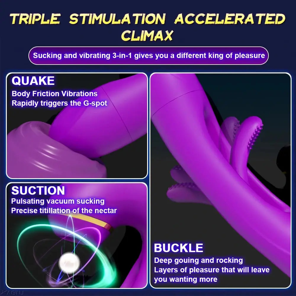 Niki – Rabbit Tapping G-Spot Clit Sucking Vibrator