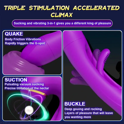 Niki – Rabbit Tapping G-Spot Clit Sucking Vibrator
