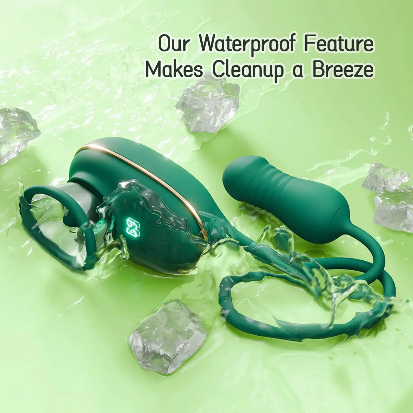 OpulaLuxe – Sucking Vibrator with Vibrating Licking Tongue &amp; Thrusting Vibrator