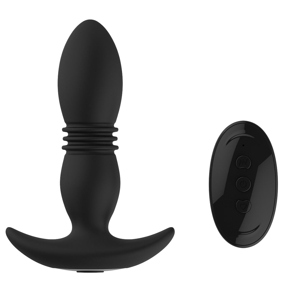 Thrusting Vibrating Butt Plug & Prostate Massager