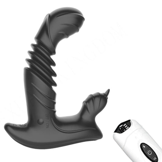 Tongue-Licking Telescopic Prostate & Anal Vibrator